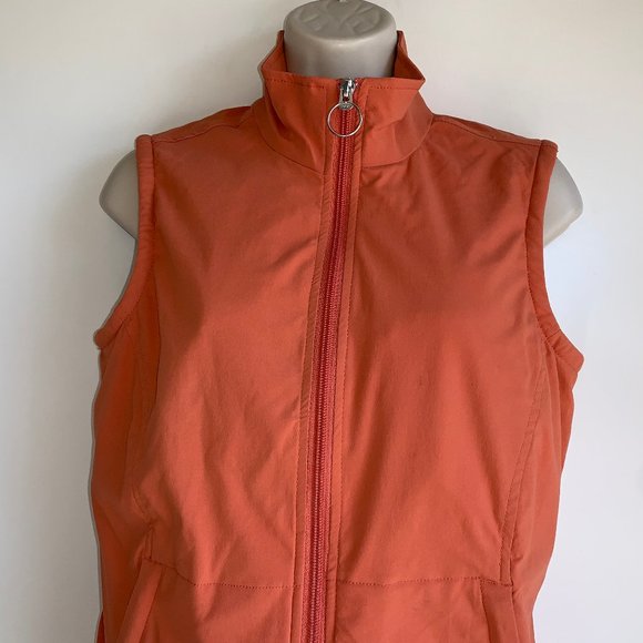 Lucy Travel Ready Vest Fleece Lined Size Medium Orange - Picture 2 of 9